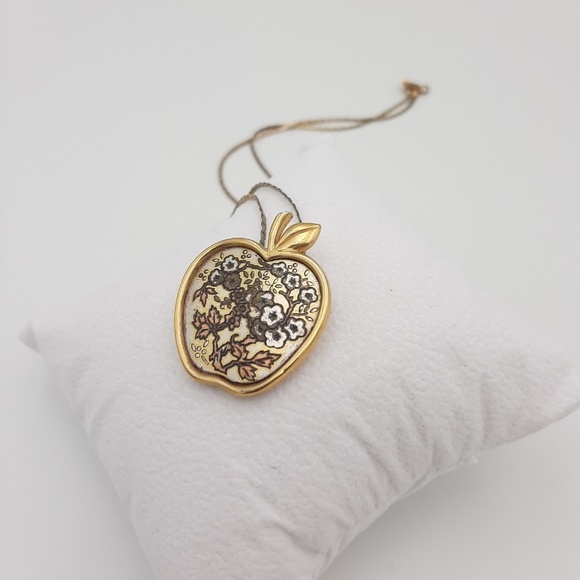 Vintage Damascene Reed & Barton Gold Necklace - Picture 2 of 6